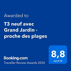  Apartment T3 Neuf Avec Grand Jardin - Proche Des Plages